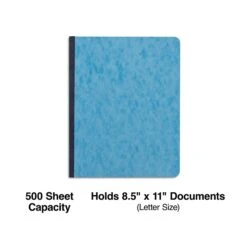 Quill Brand® Prong-Style Pressboard Covers, 8-1/2" X 11", Light Blue (740409)