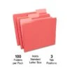 Quill Brand® Interior File Folders, 1/3-Cut, Letter Size, Red, 100/Box (7391RD) -Esseltela Shop BE784939 22CA 4795 86D0E6AB4103D2FC s7