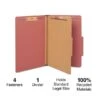 Staples Pressboard Classification Folder, 1-Divider, 1.75" Expansion, Legal Size, Brick Red, 20/Box (TR614436/614436) -Esseltela Shop CB370CAD AC4F 4E7D 85713C4FE0D1021B s7