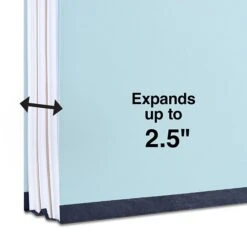 Staples Pressboard Classification Folder, 2-Dividers, 2.5" Expansion, Legal Size, Light Blue, 20/Box (TR614440/614440) -Esseltela Shop CCD46F10 4EC7 44E5 9908507DBDC65915 s7