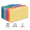 Quill Brand® File Folders, Assorted Tabs, 1/3-Cut, Legal, Assorted Colors, 100/Box (741013AD) -Esseltela Shop CDCE2A33 5381 4D5D BE2FCC75CD0E2034 s7