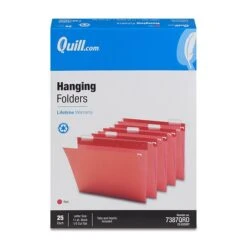 Quill Brand® Hanging File Folders, 1/5-Cut, Letter Size, Red, 25/Box (7387QRD) 9 Quill Brand® Hanging File Folders, 1/5-Cut, Letter Size, Red, 25/Box (7387QRD) -Esseltela Shop D3658D42 FC29 4694 89540CE3761DA2F7 s7