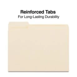 Quill Brand® Left Position File Folders, 1/3-Cut, Letter Size, Manila, 100/Box (730040) -Esseltela Shop D3873B88 B6B0 47D9 895FE49F45A405A7 s7