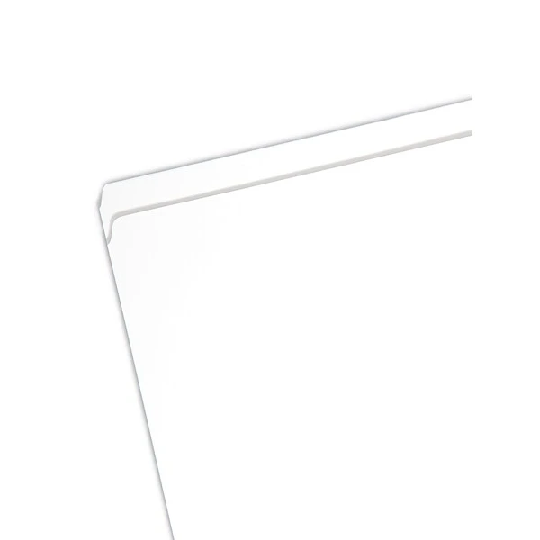 Smead File Folders, 1-Tab, Letter Size, White, 100/Box (12810) 3 Smead File Folders, 1-Tab, Letter Size, White, 100/Box (12810)