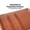 Staples® Letha-Tone Reinforced Accordion File, Alphabetical Index, 21-Pocket, Letter Size, Brown (ST119099) -Esseltela Shop DE8566B8 B979 4723 A9319A27ABA3A1B0 s7