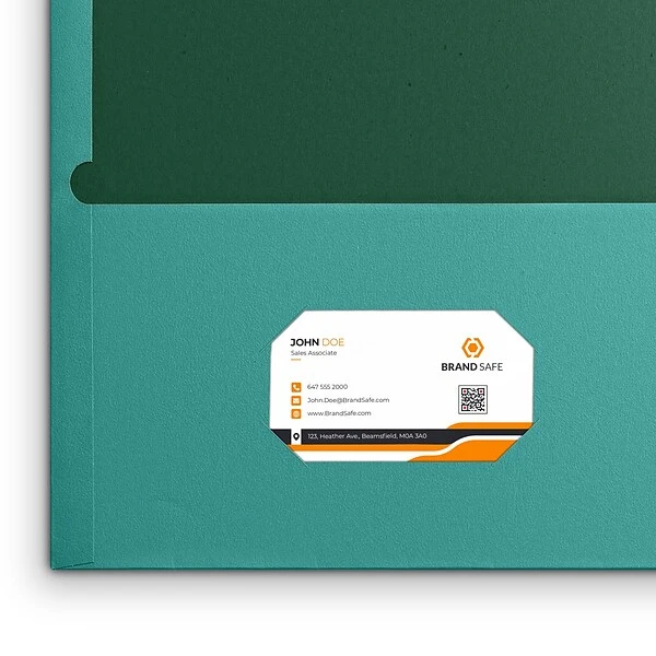 Quill Brand® 2-Pocket Folders, Teal, 25/Box (712561) 4 Quill Brand® 2-Pocket Folders, Teal, 25/Box (712561) - Image 2