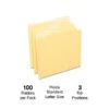Staples File Folder, 1/3 Cut Tab, Letter Size, Yellow, 100/Box (TR224535) -Esseltela Shop EB76FE0D FCAA 43BE 8343235F18686B47 s7
