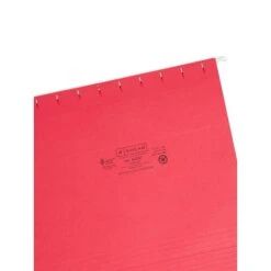 Smead Adjustable Tab Recycled Hanging File Folder, 3/4" Expansion, 5-Tab, Letter Size, Red, 25/Box (64067) -Esseltela Shop F34E3E17 4A11 4E9C 896C5A795BC5F41A s7