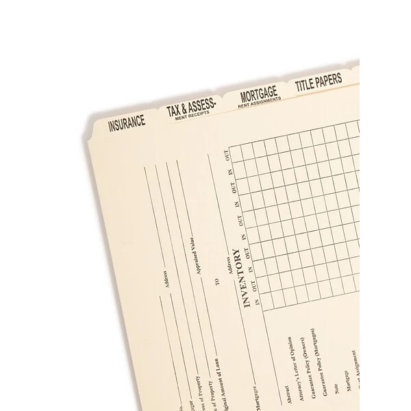 Smead Dividers For Mortgage File Folders, Manila, 8/Box (78278) 5 Smead Dividers For Mortgage File Folders, Manila, 8/Box (78278) - Image 3