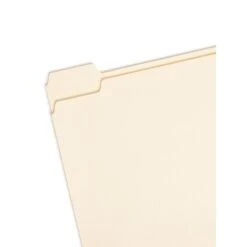 Smead File Folder, 1/5-Cut Tab, Letter Size, Manila, 100/Box (10350)