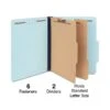 Quill Brand® Recycled Pressboard Classification Folders, 2-Partitions, 6-Fasteners, Letter, Lt Blue, 15/Box (760903) -Esseltela Shop F951DAE8 051D 45F3 973720DE2B7D35FF s7