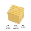 Quill Brand® Hanging File Folders, 1/5-Cut, Letter Size, Yellow, 25/Box (7387QYW) -Esseltela Shop F962C006 4DAF 44D5 A69F204980CDB7DE s7