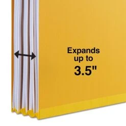 Quill Brand® 2/5-Cut Tab Pressboard Classification File Folders, 3-Partitions, 8-Fasteners, Letter, Yellow, 15/Box (744038) -Esseltela Shop F9A26700 F634 4E82 BFA6DF6FE2F1E061 s7