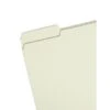 Smead Heavy Duty File Folder, 1/3-Cut Tab, 1" Expansion, Letter Size, Gray/Green, 25/Box (13230)