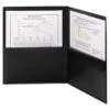 Smead® Letter Poly Two-Pocket Folder With Security Pocket, Black, 5/Box -Esseltela Shop m000291734 s7