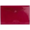 JAM Paper® Plastic Envelopes With VELCRO® Brand Closure, Letter Booklet, 9.75 X 13, Red Poly, 12/pack (235827787) -Esseltela Shop m001611157 s7
