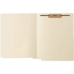 Medical Arts Press® End-Tab File Folders, 1-Fastener, Letter, Manila, 250/Bx (31458B)