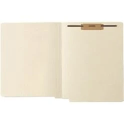 Medical Arts Press® End-Tab File Folders, 1-Fastener, Letter, Manila, 50/Bx (31458)