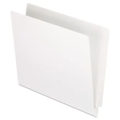 Pendaflex Reinforced End Tab File Folder, Straight Cut, Letter Size, White, 100/Box (PFX H110DW)
