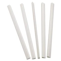 C-Line® Slide 'N Grip Binding Bars, White, 100/Box (34447)