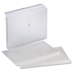 Pendaflex® Poly String & Button Envelope, Clear, 8 1/2" X 14", 3/Pack (63814-3)