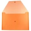 JAM Paper® Plastic Envelopes With Snap Closure, Legal Booklet, 9.75 X 14.5, Orange Poly, 12/pack (219S0OR) -Esseltela Shop m002870119 s7