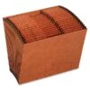 Globe-Weis A, Z High, Expanding File, Letter, 21 Pockets, 1/3 Tab Cut, Top Tab, 80 Pt. Thickness, Brown, Recycled (PFXR217AHD) -Esseltela Shop m003170870 s7