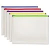 Globe-Weis Poly Zip Envelope, Letter, Open Side, Assorted, 5/Pack (PFX85292) -Esseltela Shop m003501068 s7