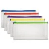 Pendaflex Poly Zip Envelope, Check, Open Side, Assorted, 5/Pack (PFX85293) -Esseltela Shop m003501069 s7
