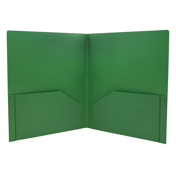 JAM Paper Heavy Duty 2-Pocket Folder, Green, 6/Pack (383hgrd) 10 JAM Paper Heavy Duty 2-Pocket Folder, Green, 6/Pack (383hgrd) - Image 8