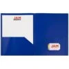 JAM Paper Plastic POP 2-Pocket Portfolio Folder, Deep Blue, 6/Pack (382Ebud) -Esseltela Shop m004858190 s7