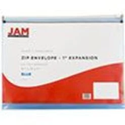 JAM Paper® Plastic Expansion Envelopes With Zip Closure, Letter Booklet, 9.75 X 13, Blue, 12/Pack (218Z1bu) -Esseltela Shop m004858270 s7