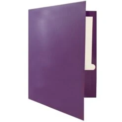 JAM Paper® Laminated Two-Pocket Glossy Presentation Folders, Purple, 6/Pack (385GPUA) -Esseltela Shop m004858286 s7