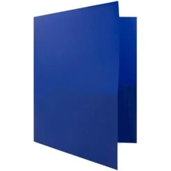 JAM Paper Plastic POP 2-Pocket Portfolio Folder, Deep Blue, 96/Box (382EBUB) -Esseltela Shop m004858297 s7 1