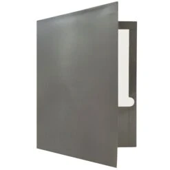 JAM Paper® Laminated Two-Pocket Glossy Presentation Folders, Grey, 6/Pack (31225352U) -Esseltela Shop m004858305 s7