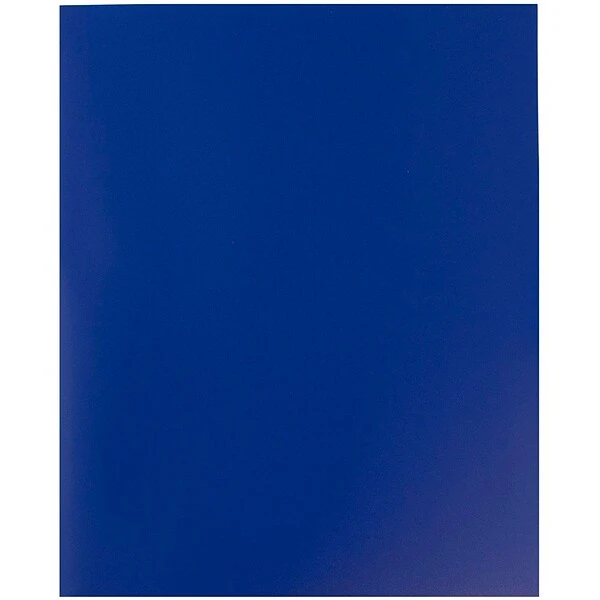 JAM Paper Plastic POP 2-Pocket Portfolio Folder, Deep Blue, 6/Pack (382Ebud) 5 JAM Paper Plastic POP 2-Pocket Portfolio Folder, Deep Blue, 6/Pack (382Ebud) - Image 3