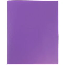 JAM Paper® Plastic Two-Pocket School POP Folders, Purple, 6/Pack (382Epud) -Esseltela Shop m004858375 s7