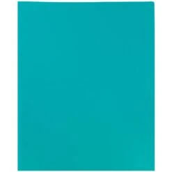 JAM Paper® Plastic Two-Pocket School POP Folders, Teal, 6/Pack (382Eted) -Esseltela Shop m004858376 s7