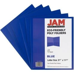JAM Paper Plastic POP 2-Pocket Portfolio Folder, Deep Blue, 6/Pack (382Ebud) 9 JAM Paper Plastic POP 2-Pocket Portfolio Folder, Deep Blue, 6/Pack (382Ebud) -Esseltela Shop m004860196 s7