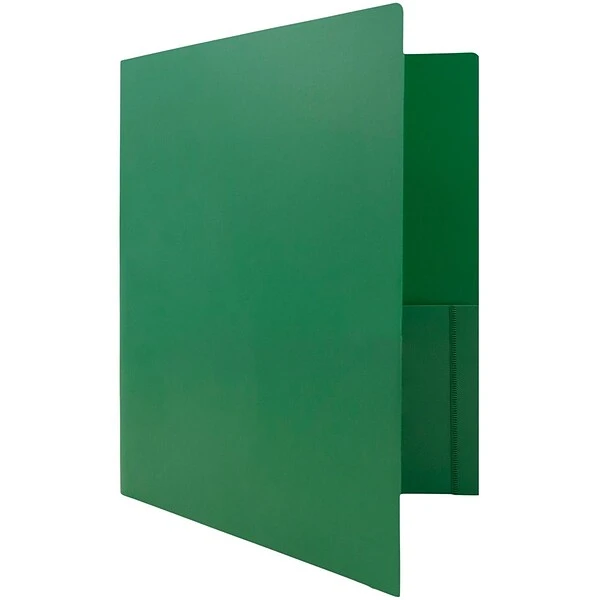 JAM Paper Heavy Duty 2-Pocket Folder, Green, 6/Pack (383hgrd) 5 JAM Paper Heavy Duty 2-Pocket Folder, Green, 6/Pack (383hgrd) - Image 3