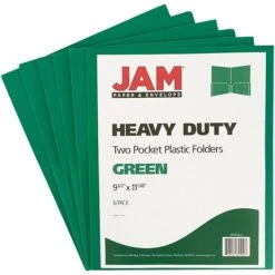 JAM Paper Heavy Duty 2-Pocket Folder, Green, 6/Pack (383hgrd) 14 JAM Paper Heavy Duty 2-Pocket Folder, Green, 6/Pack (383hgrd) -Esseltela Shop m004860272 s7