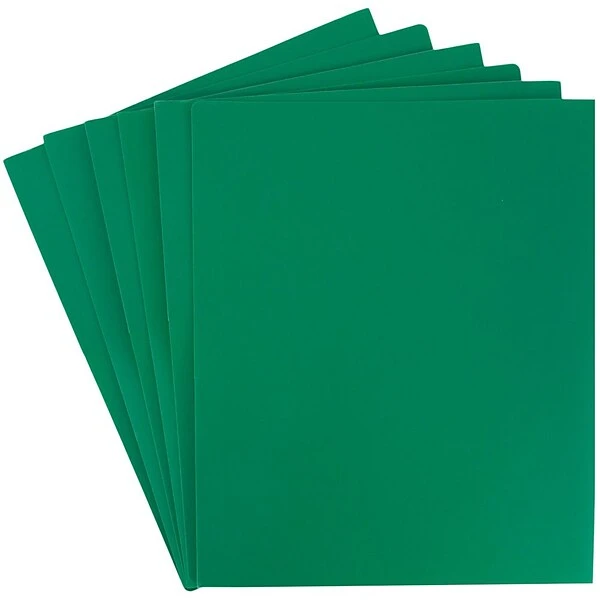 JAM Paper Heavy Duty 2-Pocket Folder, Green, 6/Pack (383hgrd) 8 JAM Paper Heavy Duty 2-Pocket Folder, Green, 6/Pack (383hgrd) - Image 6