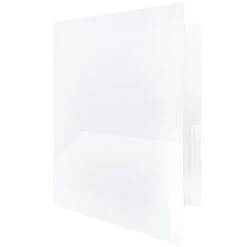 JAM Paper Plastic POP 2-Pocket Presentation Folder, Clear, 6/Pack (382ECLDD) -Esseltela Shop m004860331 s7