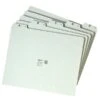 Smead® 100% Recycled Pressboard 5-Tab Filing Guides, Plain Tab (A-Z), Letter, Gray/Green, 25/St (50376) -Esseltela Shop m004894736 s7