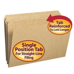 Smead Heavy Duty Straight Cut Tab File Folder, Legal Size, Kraft, 100/Box (15710) -Esseltela Shop m004894814 s7