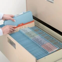 Smead Pressboard Classification Folder, Legal Size, 2 Dividers, Blue, 10/Pack (19030) -Esseltela Shop m004895233 s7