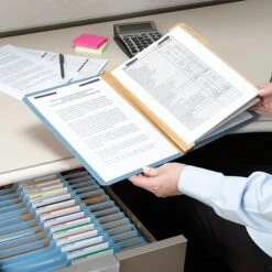 Smead Pressboard Classification Folder, Legal Size, 2 Dividers, Blue, 10/Pack (19030) -Esseltela Shop m004895238 s7