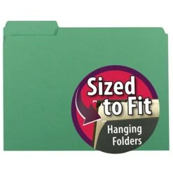 Smead Interior File Folder, 1/3-Cut Tab, Letter Size, Green, 100/Box (10247) -Esseltela Shop m004895316 s7
