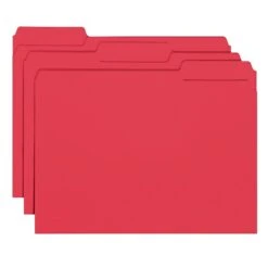 Smead Interior File Folder, 1/3-Cut Tab, Letter Size, Red, 100/Box (10267) -Esseltela Shop m004895335 s7