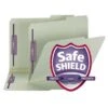 Smead SafeSHIELD® Recycled Heavy Duty Pressboard Classification Folder, 1" Expansion, Letter Size, Gray/Green, 25/Box (14980) -Esseltela Shop m004895567 s7